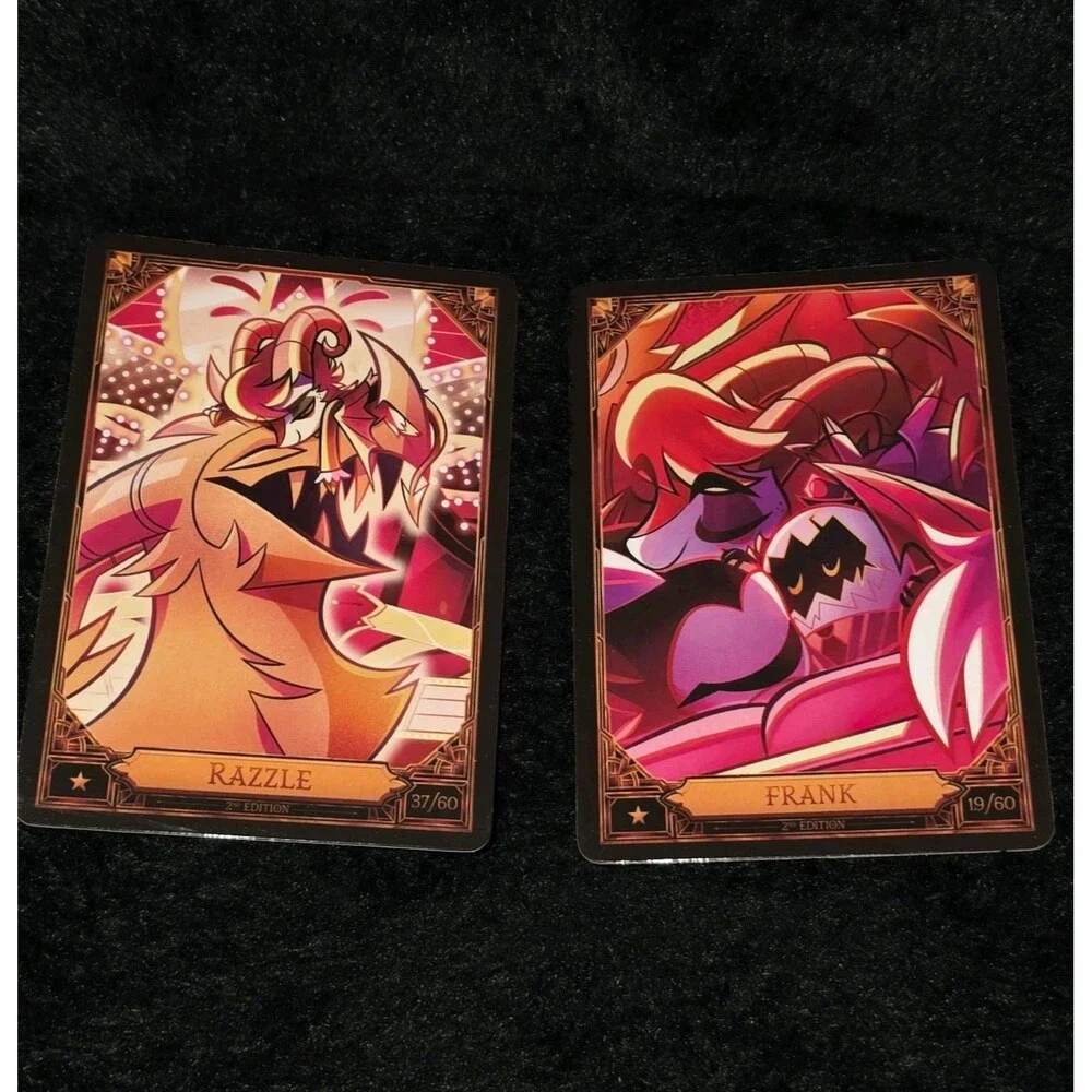 Lot Of 2 Hazbin Hotel Cards Razzle Frank 19/60 37/60 Trading Card Dazzle Keekee